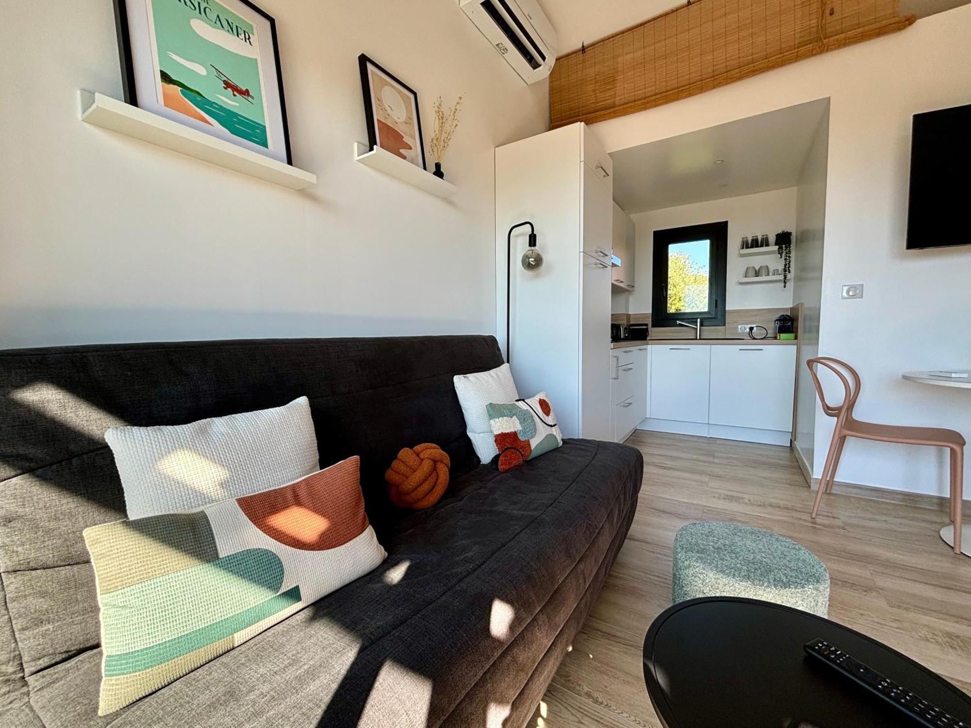 Studio Vue Mer A Porticcio Piscine Et Parking ภายนอก รูปภาพ