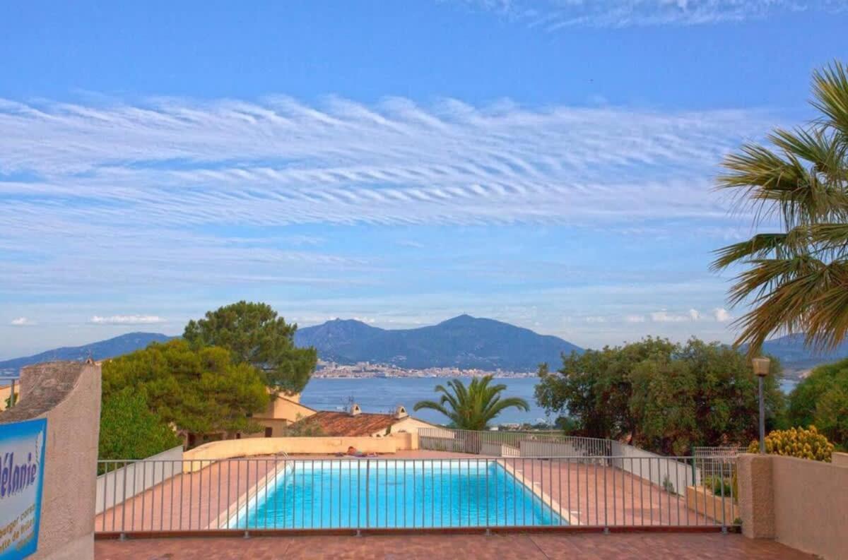Studio Vue Mer A Porticcio Piscine Et Parking ภายนอก รูปภาพ